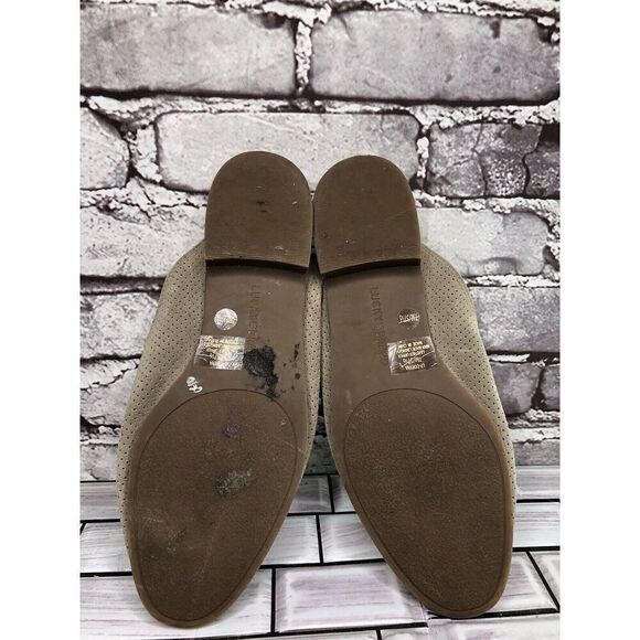 Lucky Brand Coryna Taupe Suede Leather Slip On Mules Flats Women Sz 7M US/37.5EU - Picture 9 of 16